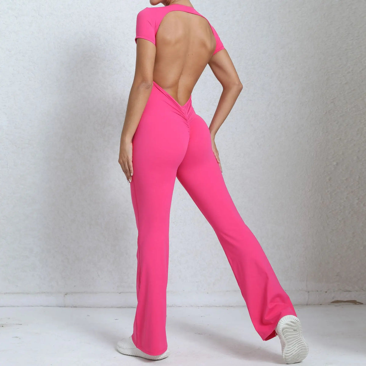 Backless Push-Up Sports Jumpsuit