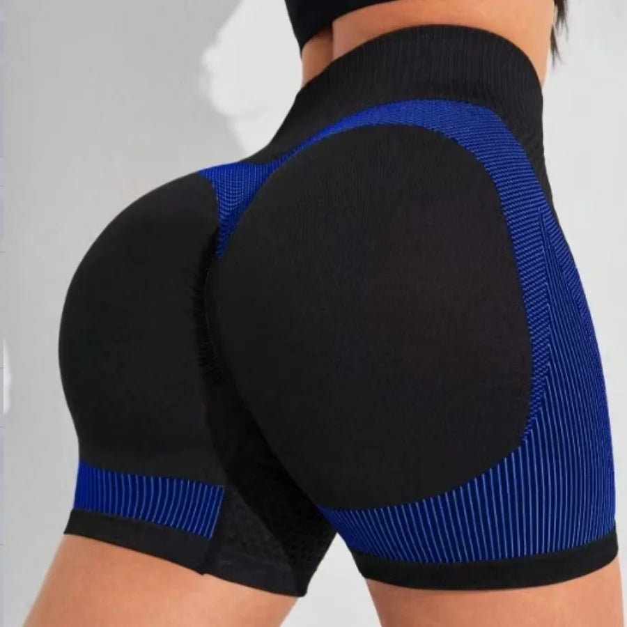 High-Waist Seamless Lifting Workout Shorts