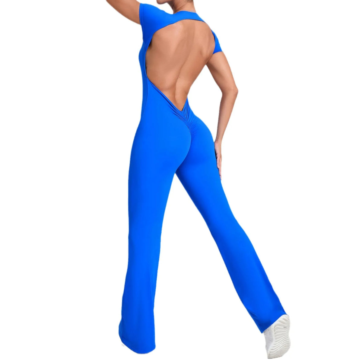 Backless Push-Up Sports Jumpsuit