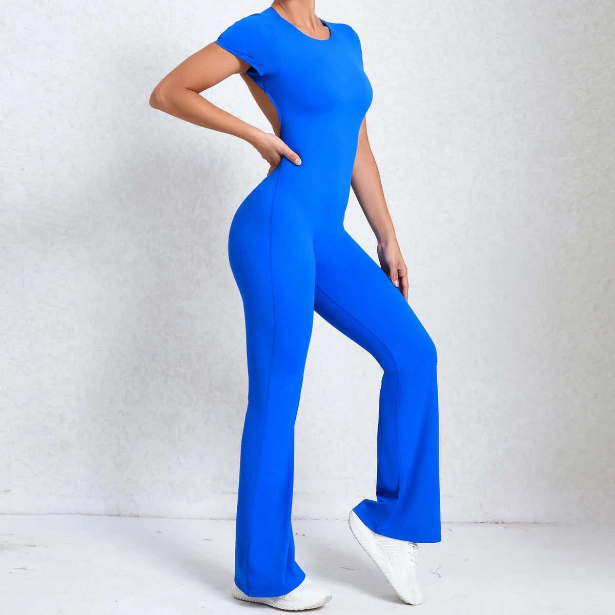 Backless Push-Up Sports Jumpsuit