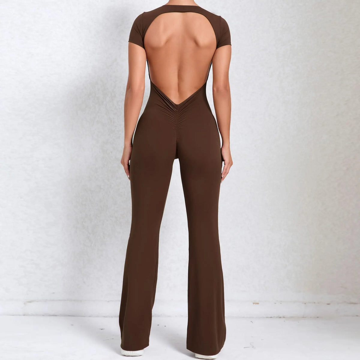 Backless Push-Up Sports Jumpsuit