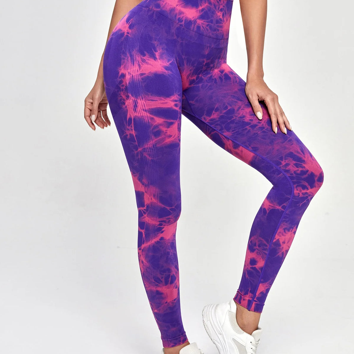 VividFlex Tie Dye High Waist Push-Up Leggings