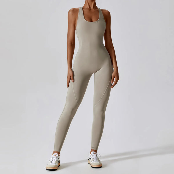 BareFlex Backless Fitness Jumpsuit