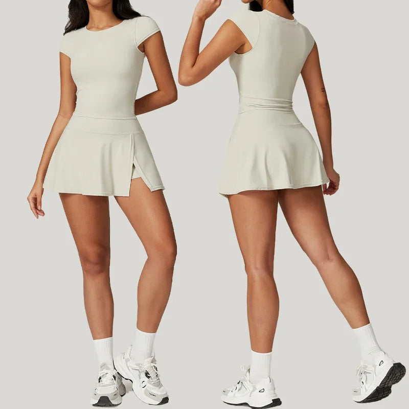 Tight Tennis Skirt Set