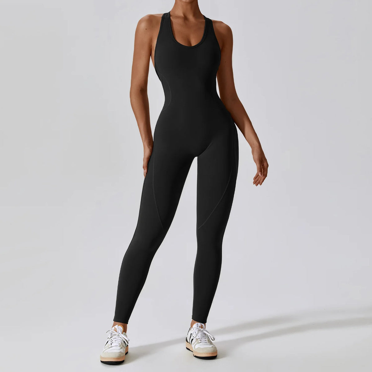 BareFlex Backless Fitness Jumpsuit