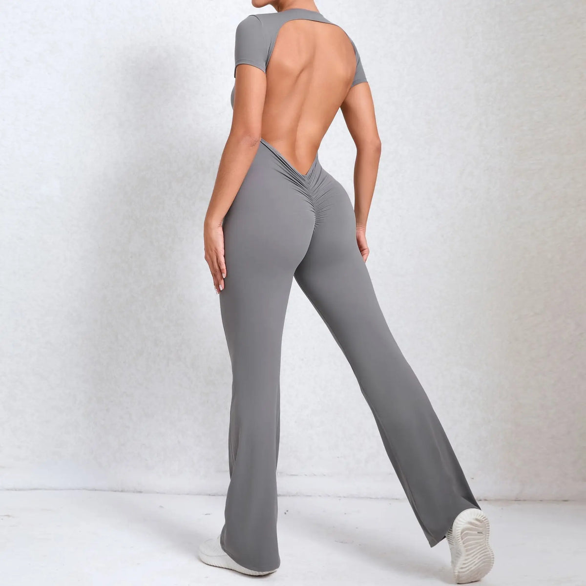 Backless Push-Up Sports Jumpsuit