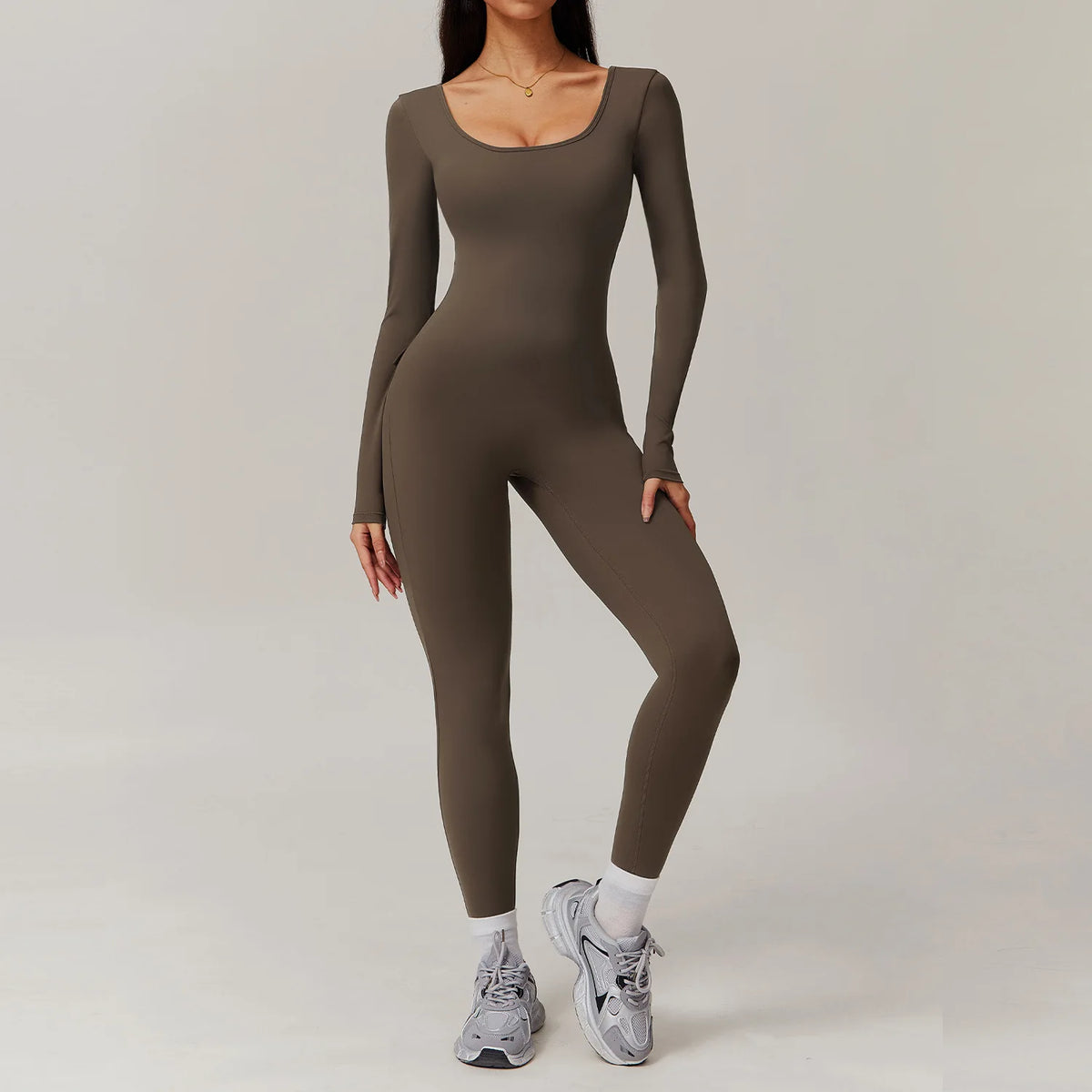 Sexy Back V Jumpsuit Gym Set