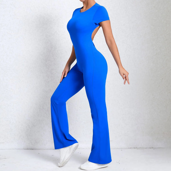 Backless Push-Up Sports Jumpsuit